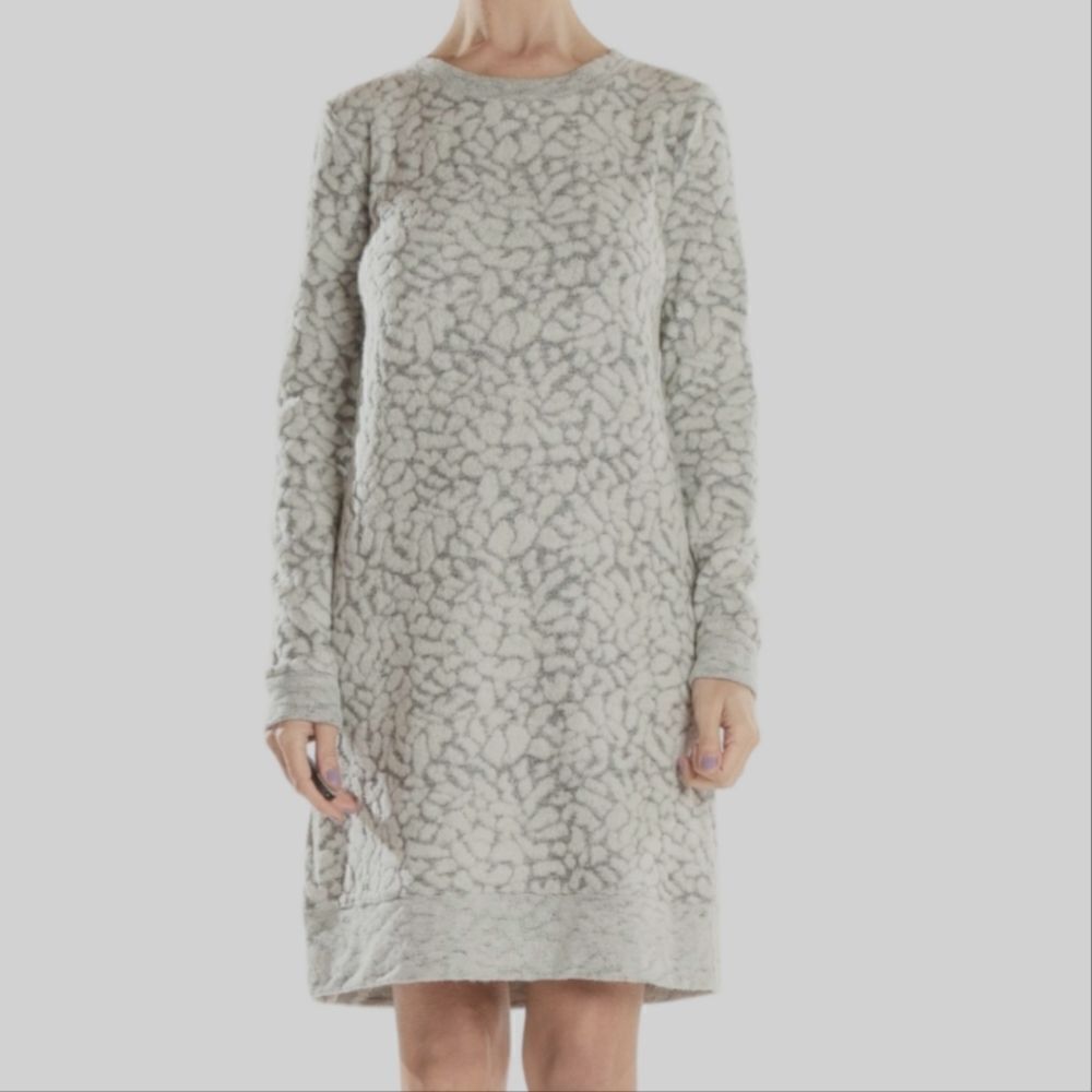 Lou & Gray Cozy Gray Textures Sweater Dress